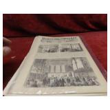 (10)Antique Harper's Weekly Journal newspapers.