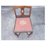 Victorian chair needlepoint tapestry