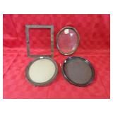 Antique oval & rectangle picture frames.