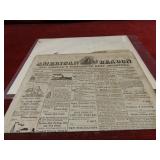 1823 American Beacon newspaper