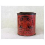 Antique Pecora furnace cement can Devil.