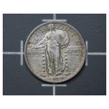 1923 90% silver Standing liberty quarter