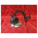 Oil lamp bracket & reflector.