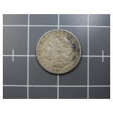 1890S 90% Silver Morgan dollar US coin.