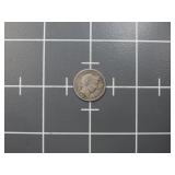 1903- 90% Silver Barber dime US coin.