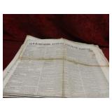 (10)1850's New Hampshire Newspaper.
