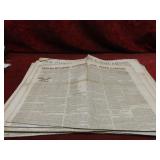 (10)1850's New Hampshire Newspaper.