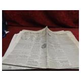 (10)1850's New Hampshire Newspaper.