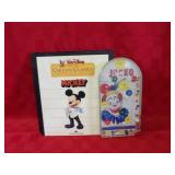 Jocko clown marble game, Mickey Home video.