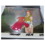 1980's MOTU Orko & Teela Production cel.