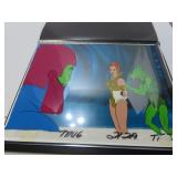1980's MOTU Trap jaw, Teela Production cel.