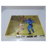 1980's MOTU Teela & Skeletor Production cel.