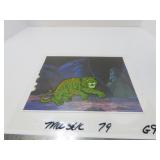 1980's MOTU He-man battlecat animation cel.