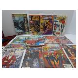 (12)Star Trek, Star wars Assorted comic books.