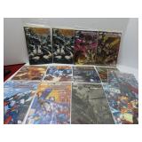 (13)GI joe Transformers Assorted comic books.