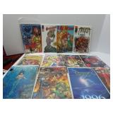 (12)Battle chasers, earth X Assorted comic books.