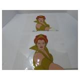 (2)1980's MOTU Teela Animation Cel.