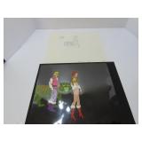 1980's MOTU animation cel. Teela, Prince adam.