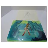 1980's MOTU Teela cel & drawing.