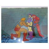 Signed Lou Scheimer 1980's MOTU cel. He-man.