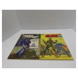 (2)Marvel books. GI joe Transformers.