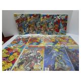 (12)X-force & misc. Assorted comic books.