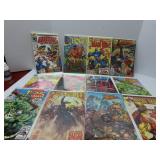 (12)Daredevil, Ironman Assorted comic books.