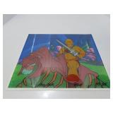 1980's MOTU He-man battlecat animation cel.