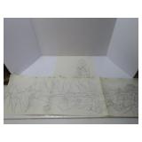 (2)1980's MOTU Production drawing. Chandor, Teela