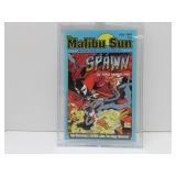 The Malibu Sun #13 1st cover App. Spawn.