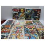 (12)Power man, X-men Assorted comic books.