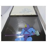 1980's MOTU Skeletor Production cel & drawing.