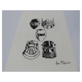 Adam Riches 2016 signed Artwork.