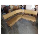 Vintage Mid century corner bench.