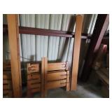Brandt Ranch Oak single western bed frame.