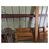Brandt Ranch Oak single western bed frame.