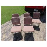 (5)Vintage Goodform aluminum chairs.