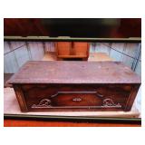 Antique cedar lined hope chest. Art deco style.