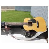 Vintage Cortez acoustic guitar w/case.