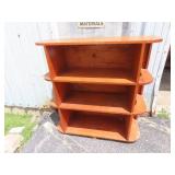 Vintage wood shelf. 15' deep, 42' wide, 43.5' tall