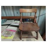 Small child's vintage wood chair.