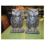 Vintage Pair bookends. owls