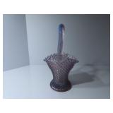 Fenton glass basket.