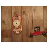 Elgin clock, car wall decor.