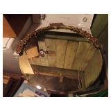 Vintage round mirror.