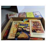 Assorted cook books.