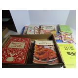 Assorted cook books.