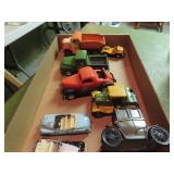 Vintage car toy lot.