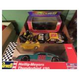 Diecast race cars, toys, misc.