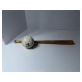 Ron Santo Miniature Chicago Cubs bat, ball